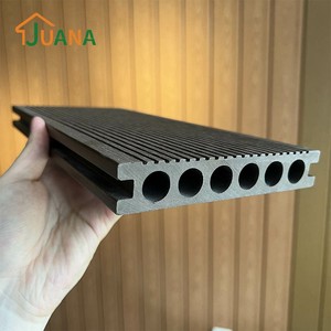 WPC tái chế nhựa hạt gỗ ngoài trời decking Composite nổi bề mặt sân thượng rắn cứng sàn ngoài trời - Product Image 5