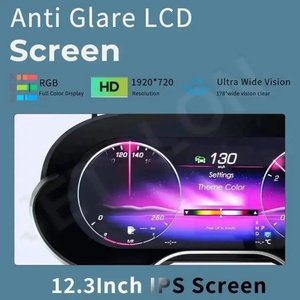 หน้าจอแสดงผลแบบ IPS Full LCD ขนาด 12.3 นิ้ว พร้อมพอร์ต USB สำหรับแผงหน้าปัดรถยนต์เมอร์เซเดส-เบนซ์ เอ-คลาส GLA CLA W176 X156 แผงหน้าปัดแสดงความเร็วแบบดิจิทัล ชุดหน้าปัดแบบ Virtual Cockpit - Product Image 3