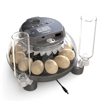 Incubateur à œufs WONEGG, capacité de 12 œufs, entièrement automatique, machine d'incubation, couveuse pour volailles avec retournement des œufs