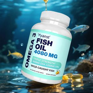 Aceite de pescado omega-3 certificado de marca privada con alto contenido de EPA y DHA para la salud ocular y el apoyo inmunológico, en cápsulas blandas, muestra gratuita. - Product Image 1