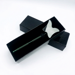 Green Butterfly Lash Extension <b>Mirror</b> Card Box Accessories <b>Makeup</b> Tool Eyelash with Black Card Box Packing - Product Image 2