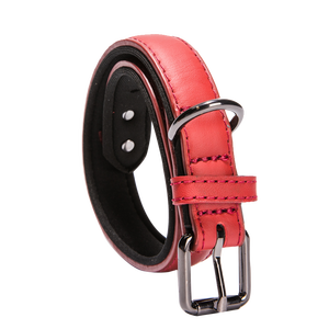 Benutzer definierte personal isierte Leder Hunde halsband Langlebige Neopren gepolsterte wasserdichte Hunde halsbänder für große mittelgroße kleine Größe - Product Image 4