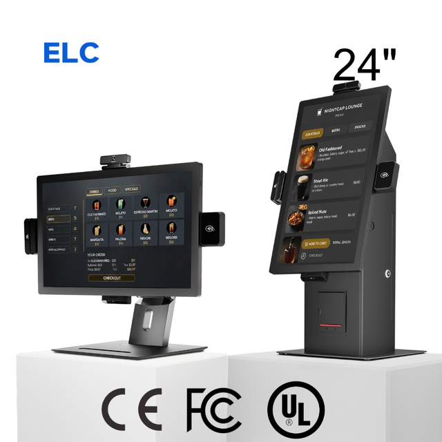 Desktop 24 Inch Display Automatic Self-service Touch Screen Self Ordering Payment Kiosk