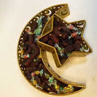 Superwin CTO 2 pièces/ensemble Ramadan plateau en métal lune étoile plateau Eid Mubarak plateau à Dessert artisanat Islam fête musulmane décoration de Table
