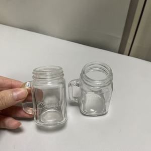Vaso de Vidrio Transparente Personalizado de 40 ml con Asa, Base <span class=keywords><strong>Azul</strong></span>, Diseño Moderno para Sake y <span class=keywords><strong>Whisky</strong></span> - Product Image 5
