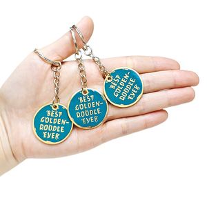 Factory Wholesale Custom Logo 2D 3D Keyring Shape Soft Hard Enamel Custom Metal <b>Name</b> Logo Keychain Key <b>Chain</b> - Product Image 2