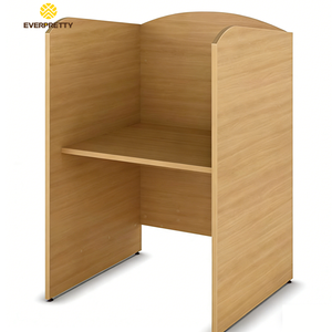 Einfaches Design Schulmöbel Schulaufenthaltsraum Schülertisch Holz-Lesetisch Schüler-Studier-Schreibtisch für Bibliothek - Product Image 1