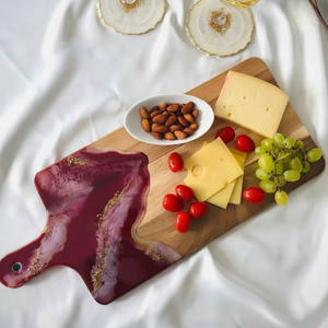 Elegante centro de mesa de resina y madera con acabado Epoxi adecuado para regalar el interior del hogar y mesas elegantes - Product Image 1