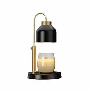 Lampu penghangat lilin tanpa api, dengan pengatur waktu redup, lampu lilin dapat diredupkan, penghangat pembakar lilin untuk pembuatan lampu pemanas lilin