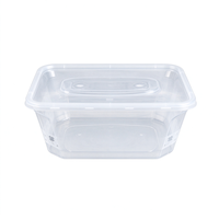 Boîte d'emballage alimentaire en plastique de qualité alimentaire, résistante aux fissures, adaptée au congélateur, conteneur bento jetable pour supermarché