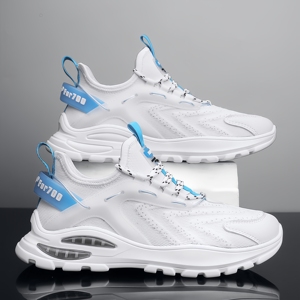 Chaussures de sport décontractées respirantes à surface tendance en maille avec semelle à coussin d'air pour hommes - Product Image 5