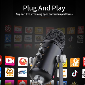 BMG-K10 Có Dây Karaoke Sản Phẩm Bàn Usb <span class=keywords><strong>Microphone</strong></span> Máy Tính Cho Pc Youtube Live Ghi Âm Trò Chơi - Product Image 4