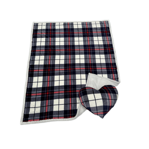 Logo personnalisé imprimé 2-en-1 100% polyester voyage oreiller couverture double couche personnage dessin animé motif <span class=keywords><strong>Sherpa</strong></span> flanelle <span class=keywords><strong>Plaid</strong></span> - Product Image 4