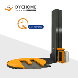 M Type Automatic Plastic Film Pallet <b>Stretch</b> Wrapper Wrapping Packing <b>Machine</b> Combined With Hand Pallet Jack - Product Image 1