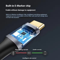 Cable USB 3.2 Gen2 Tipo C de 10 Gbps con Ángulo Recto, 5A 100W, Carga Rápida, Cable de Datos con Diseño de Codo de 90 Grados y Trenzado de Nailon para Móviles y PC