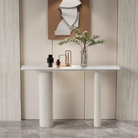 Table console haut de gamme style crème, élégante et sophistiquée, en ardoise, pour chambre ou salon, entrée ou table d'appoint