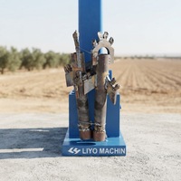 Petite foreuse hydraulique rotative diesel pour puits d'eau, portable, pour usage agricole et de construction, profondeur 200m