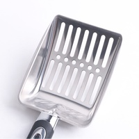 Pelle à litière pour chat Pelle à excréments Acier inoxydable Accessoires pour bac à litière pour chat domestique