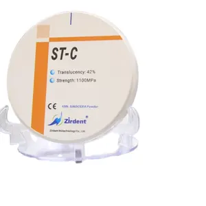 Blocco di Zirconia per laboratorio dentale all'ingrosso ST-C dischi di Zirconia Translucency 1100MPa 42% di alta qualità