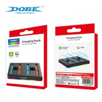 Base de Carga Mini Cuatro en Uno para Controles Izquierdo/Derecho de Nintendo Switch 2 con Iluminación RGB, Incluye Cable de Carga TNS-3160