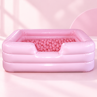 Piscine à balles gonflable portable pour enfants, facile à ranger, piscine à balles souples, piscine à balles rebondissante, location pour fêtes et événements