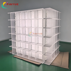 Vitrina Moderna de Acrílico Transparente con Estantes Escalonados, para Montar en la Pared o en el Escritorio, con Tira de LED, para Juguetes Coleccionables en Miniatura - Product Image 3