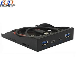 Panel Frontal de Escritorio de 3.5 Pulgadas con 2 * USB <span class=keywords><strong>3.2</strong></span> Tipo-A + 2 * Conector Tipo-C de 10 Gbps para Caja de Ordenador, Venta al por Mayor de Fábrica, en Existencia - Product Image 5