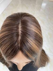 Topper de Cabello Humano Premium con Base de Seda para una Cobertura de Línea Capilar Perfecta - Product Image 6