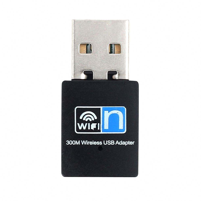USB Wireless Adapter 300Mbps 2.4GHz Antenna Receiver Wireless Dongle Network Card Wireless  WLAN Adapter for Desktop Laptops