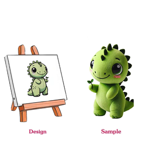 Peluche <span class=keywords><strong>di</strong></span> Dinosauro Personalizzato con Peluche Super Morbido e Fodera in Rete - Design <span class=keywords><strong>di</strong></span> Dinosauro Carino Personalizzato in Varie Dimensioni - Product Image 1
