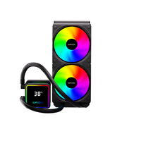 Nouveauté 2025 Boîtier d'ordinateur en plastique SUPCOOL V6 Refroidissement par eau NOIR RGB Conception DIG Personnaliser le LOGO