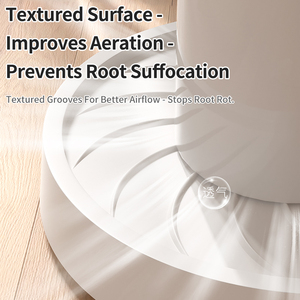 Plateaux de pots de fleurs ronds en plastique noir: soucoupes épaissies respirantes attrapant l'eau bases de <span class=keywords><strong>plantes</strong></span> en pot anti-pourriture des racines - Product Image 4