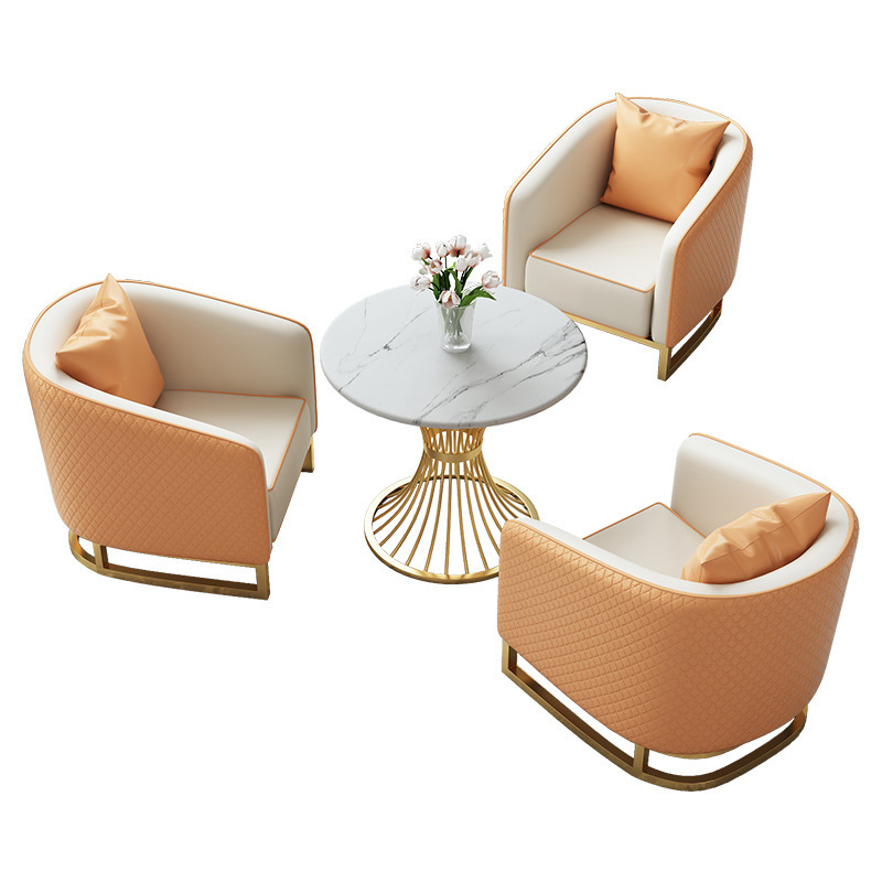 One table and three chairs, 60 tables (orange)