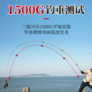 คันเบ็ดตกปลาแบบยืดหดได้ Guangwei Zhushan X8 ขนาด 5 เมตร ทำจากคาร์บอนไฟเบอร์ น้ำหนักเบา แอคชั่นเร็วปานกลาง สำหรับตกปลาในน้ำจืด - Product Image 5
