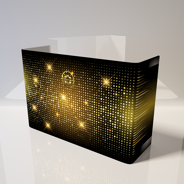 Popular Easy Set up DJ Booth Surroundings Portable Aluminum Front Board Custom Printing DJ Booth Facade