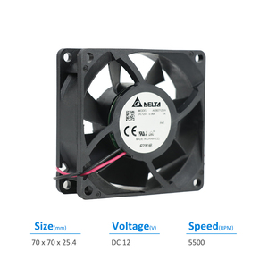 เดลต้า AFB0712VH-A 12VDC 0.44A 5.28W 5500RPM ตู้ควบคุมอินเวอร์เตอร์ UPS พัดลมระบายความร้อนตามแนวแกน - Product Image 2