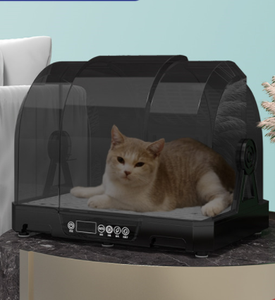 Sèche-cheveux automatique pour animaux de compagnie PUJIA CW-018 blanc, séchage rapide, avec douche à air et collecteur de poussière, sans alimentation électrique - Product Image 2