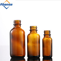 Heiß verkaufte pharmazeut ische Chemikalie 2oz 4oz 8oz 16oz Bernstein Boston runde Glasflasche mit Bakelit Phenol kappe