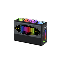 Enceintes portables Karaoké 100W avec Subwoofer, Stéréo 8 Canaux, USB/AUX, Microphones, Système KTV Domestique, Éclairage RGB TWS