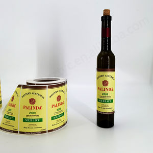 สติกเกอร์ติดฉลากไวน์แบบแผ่นฟอยล์สีทองมีกาวในตัวดีไซน์โลโก้ตามสั่งแบบเฉพาะ - Product Image 3