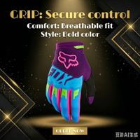 Gants de moto tout-terrain antidérapants, résistants à l'abrasion, protection solaire, imperméables, respirants, en polyester, pour la conduite en extérieur