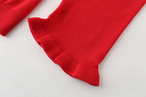 Zevity Nuevo Suéter de Punto Casual con Cuello Redondo y Volantes de Encaje para Mujer, Chaqueta de Moda de Manga Larga para Dama, Fabricante - Product Image 6