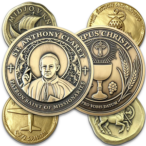 Moneda de la Libertad Católica Personalizada, Colgante Religioso de la Suerte, Réplica de la Moneda de Desafío de Atenea, Diseño de Moneda Conmemorativa Antigua, Venta al por Mayor - Product Image 1