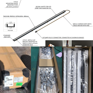 Profil en alliage d'aluminium de la série 6000 de qualité supérieure, plinthe en aluminium LED 024 avec couvercle en silicone pour l'éclairage des armoires - Product Image 5