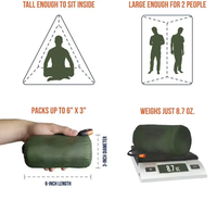 Tente de premiers soins jetable chaude et froide pour l'extérieur Tente de premiers soins de survie en plein air avec film d'aluminium PE portable