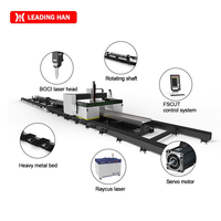 Machine de découpe laser à fibre 6 axes 12 kW pour tubes métalliques, poutres en H, tôles, avec support IA, contrôleur de tête 3D, refroidissement par eau