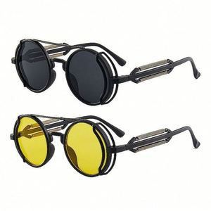 Gafas de Sol Redondas Steampunk Góticas Punk Retro de Moda para Hombre y Mujer - Product Image 2