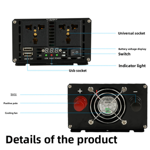 Inverter <span class=keywords><strong>DC</strong></span> 12V 24V 48V 110V 220V 2kW Convertitore Off-Grid 2000W 4000W da <span class=keywords><strong>DC</strong></span> <span class=keywords><strong>a</strong></span> AC - Product Image 2