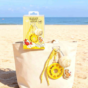 Kosy Mosy 12g Baume de parfum solide style plage avec porte-clés ours en peluche, parfum longue durée, senteur pivoine tropicale, en gros - Product Image 6