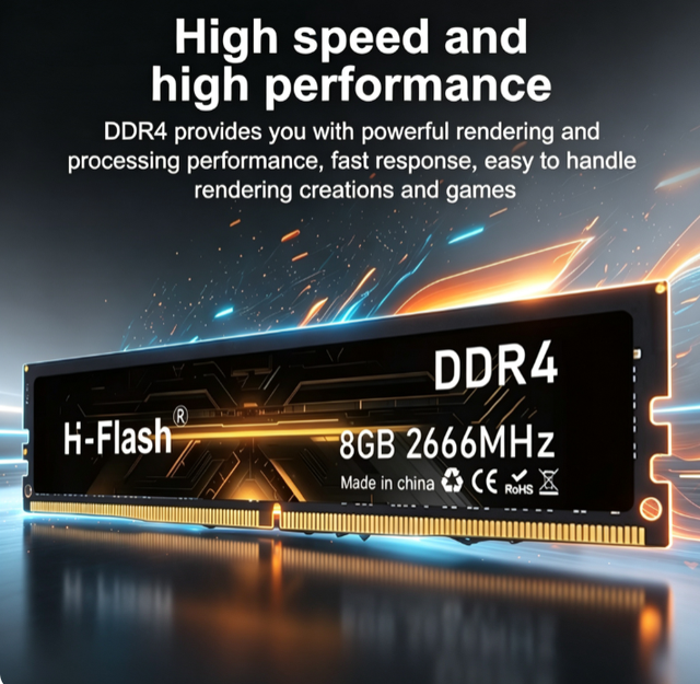 Hot Selling DDR4 Memoria Ram 4gb 8gb 16gb 32gb 2666mhz 3200mhz DDR3 Memory Ram for Desktop PC